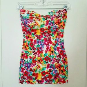 Charlotte Russe Floral Ruffle Top